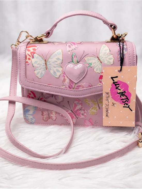 Betsey Johnson Handbags - Betsey Johnson Pink Butterfly Crossbody Purse NWT Coquette Y2K Bag